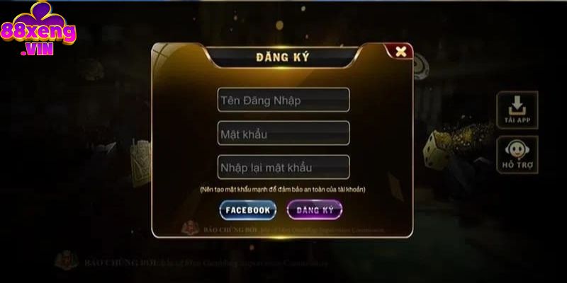 Các bước đăng ký Xeng88 đơn giản