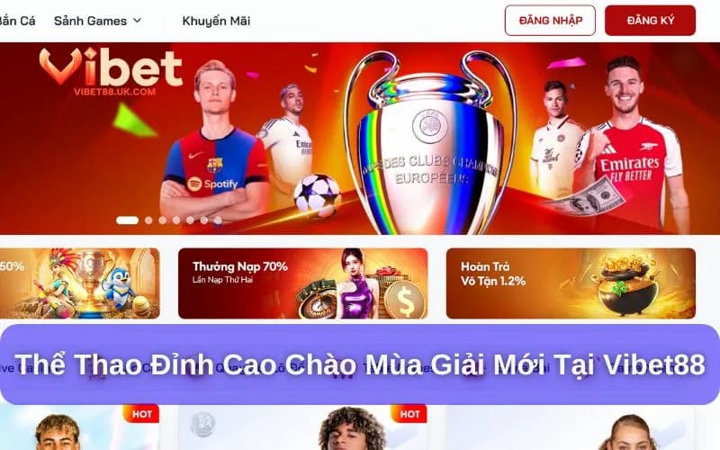 Vibet88 – Nhà cái thể thao trực tuyến đáng tin cậy